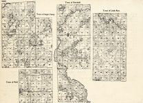 Oneida County - Sugar Camp, Newbold, Little Rice, Piehl, Wisconsin State Atlas 1930c